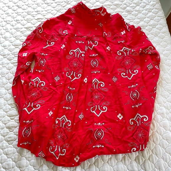 L' Agence Flowy Button Down Shirt Size Small - Picture 2 of 6